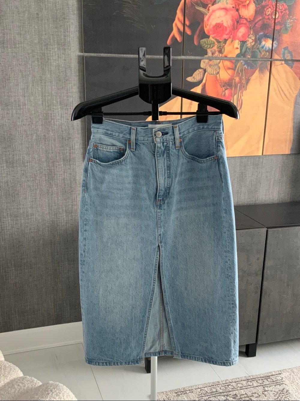 Denim Forum Light Blue The '90s Halle Skirt 27